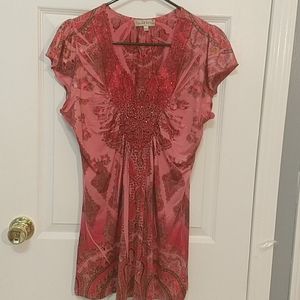 💥5 for $20💥Silky coral top by Live and let live.